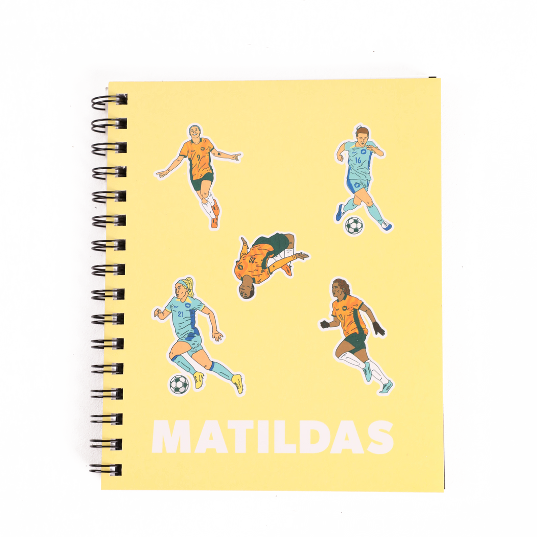 Matildas Back to School A5 Notebook - Player Stack (9631903-02)