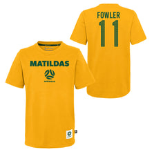 Load image into Gallery viewer, Youth Matildas Graphic Tee - Fowler 11 (7KIB77BF7-FOWLER)
