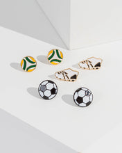 Load image into Gallery viewer, Matildas Soccer Earrings 3PK (640909)
