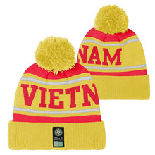 Load image into Gallery viewer, Vietnam Cuffed Pom Beanie (7KIMO7A48-VIE)
