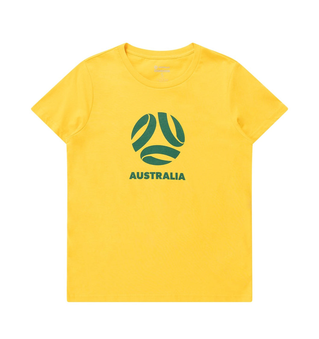 Women's Australia Crest Tee (7KIL17AFG-YEL)