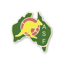 Load image into Gallery viewer, Football Australia Logo Pin 1974-1980 (FFALOGOPIN1974)
