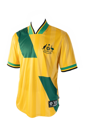 Australia Socceroos 1984 Mens Retro Jersey Gold/Green XL